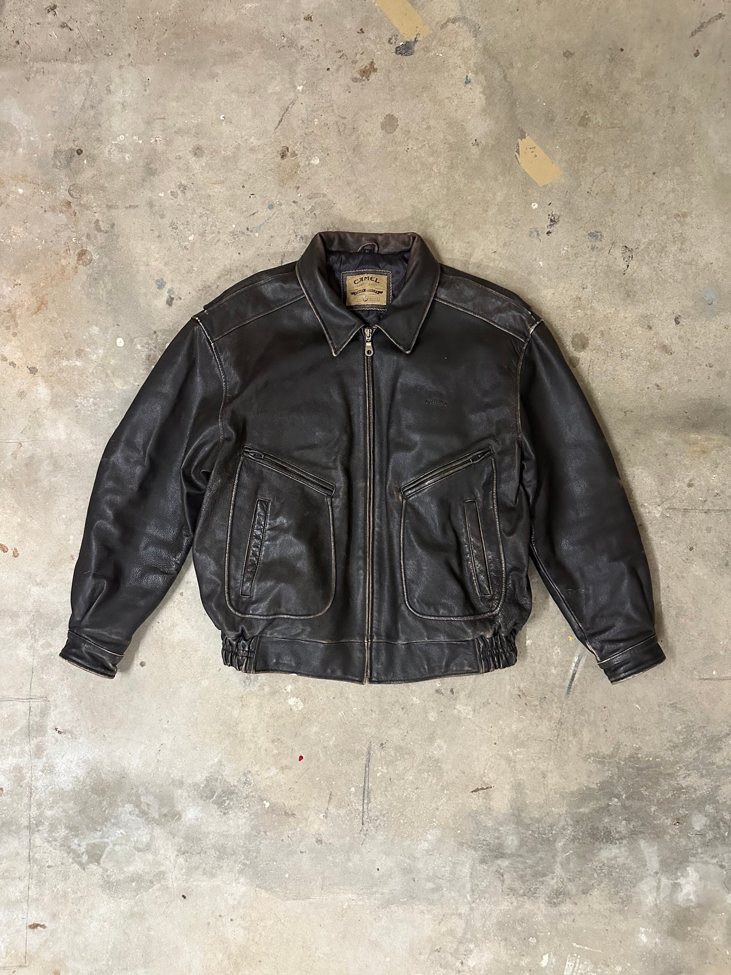 CAMEL Vintage Lederjacke - XL
